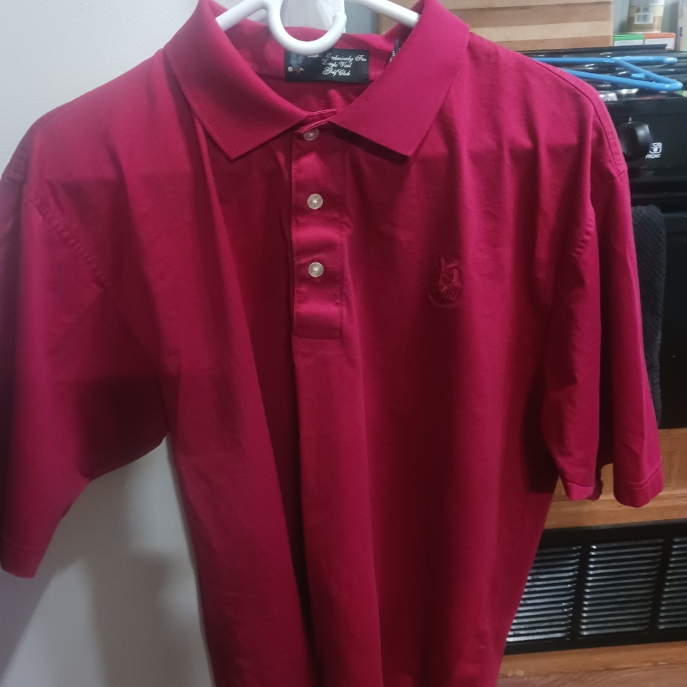 mens lg golf shirt eagle vail cc
